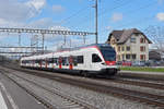 RABe 523 062 durchfährt den Bahnhof Rupperswil.