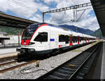 SBB - Triebzug RABe 523 002 in Giubiasco am 2020.07.17