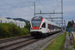 RABe 523 038, auf der S3, fährt Richtung Bahnhof Lausen. Die Aufnahme stammt vom 28.08.2021.