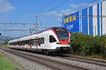 RABe 523 056, auf der S3, fährt Richtung Bahnhof Itingen. Die Aufnahme stammt vom 03.09.2021.