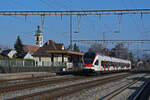 RABe 523 047 durchfährt den Bahnhof Rupperswil.