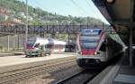 Nach einigen Einstzen bei der S-Bahn Zug/Luzern ist der RABe 523 020 im Tessin gelandet.