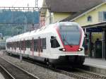 SBB - Triebwagen RABe 523 043-3 bei der einfahrt im Bahnhof Emmenbrcke am 23.05.2011