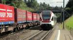 Das liegt drin: Weil auf der Sdbahn (Hendschicken-Rotkreuz) keine planmssigen Fernverkehrszge verkehren, sind berholungen dank viel Kapazitt keine Seltenheit.