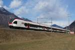 RABe 524 110-4 erreicht auf seinem Weg nach Chiasso Claro.