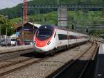 SBB - ETR 610 710 bei der durchfahrt im Bahnhof Sissach am 05.05.2014