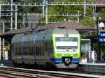 bls - Triebwagen 525 034-5 im Bahnhof von Langnau am 01.09.2009