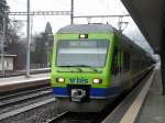 BLS - Triebzug RABe 525 026-1 im Bahnhof Burgdorf am 02.02.2014