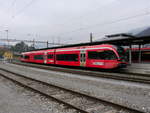 SBB - Triebzug RABe 526 261 im Bahnhof von Moutier am 24.02.2018