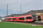 RABe 526 263 fährt Richtung Bahnhof Sissach.