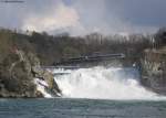 Zwei unbekannte Thurbo Gtw am Rheinfall in Schaffhausen 11.4.10 Das Bild hat meine Mutter gemacht ;-)