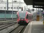 SBB - Einfahrender Triebwagen RABe 526 281-6 im Bahnhof Solothurn am 25.01.2014