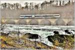 S33 auf der Brücke am Rheinfall zwischen Neuhausen und Schloss Laufen am Rheinfall.