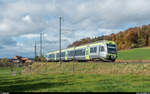 BLS Lötschberger RABe 535 105 als RE Bern - Luzern am 22. Oktober 2017 bei Vielbringen.