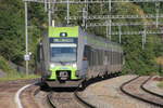 Am 01.09.2013 erreicht BLS RABe 535 120 als RE Brig-Bern den Bahnhof Hohtenn.