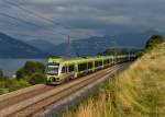 RABe 535 122 und zwei weitere RABe 535 am 30.08.2013 bei Einigen.