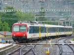 SBB - Regio nach Dell mit dem Triebwagen RBDe 4/4 560 053-1 bei der einfahrt in den Bahnhof Biel am 08.08.2010