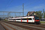 ABt NPZ Domino 50 85 39-43 857-4, auf der S29, fährt beim Bahnhof Rupperswil ein.