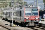 SBB Domino RBDe 560 217 angemietet von RegionAlps am 3.8.22 bei der Einfahrt in Visp.