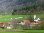 SBB - Domino unterwegs als Regionalzug bei Sonceboz-Sombeval am 21.04.2012