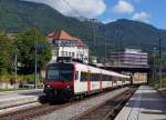 SBB: Ein RBDe 560 DOMINO bei der Einfahrt in den Bahnhof Grenchen am 27.