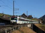 Der RBDe 561 084 als Voralpenexpress am 20.12.2015 unterwegs bei Ecce Homo.