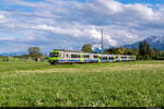 Am 12.05.2021 ist BLS RBDe 565 738 unterwegs als S4 15471 von Thun nach Langnau i.E. und konnte hier zwischen Burgistein und Thurnen bei Lohnstorf aufgenommen werden.