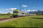 Am 25.05.2021 ist BLS RBDe 565 723 unterwegs als S4 15467 von Thun nach Langnau i.E. und konnte hier nach der Abfahrt in Burgistein aufgenommen werden.