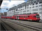 Dieser RBDe 565-Triebzug der BLS war am 23.07.2008 im Bahnhof von Thun abgestellt.