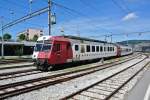 Die TPF hat in Bulle einen Reservependel stationiert, am 01.07.2014 war der RBDe 4/4 567 182-1 eingeteilt.