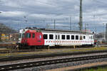 RBDe 567 171-4 ex TPG, neu Stadler Rail, steht am 08.03.2023 auf einem Abstellgleis beim badischen Bahnhof.