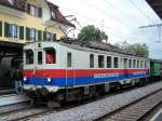 100 Jahre Romanshorn - Wattwil - Uznach : Die Be 556 013 der Bodensee - Toggenburg Bahn mit dem Armor Express in Wattwil am 18/09/10.