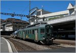 Mitten in der Mittagspause sah ich einen Pantographen vor dem Fenster vorbeiflitzen, sprang auf, schnappte mir meinen Fotoapparat und kam gerade noch rechtzeitig, um den dsf BDe 4/4 1641 beim kurzen