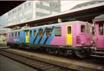 Aus dem Archiv /SBB - Triebwagen Be 4/6  1613 im Bahnhof Biel vermutlich im Mai 1990