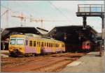 RABDe 8/16  Chiquita  in Zürich HB am 10. Sept. 1984.
(Analogbild neu bearbeitet in 1200px) 