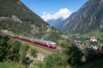 RAe TEE 1053 auf dem Weg nach Göschenen auf der obersten Ebene der Gotthard Nordrampe anlässlich der Gotthard Bahntage am 18.09.2021.