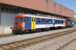 RBe 540072-6 auf ihrem letzten weg zum Schrottplatz in Schwerzenbach.
Aufgenommen am 04.06.2010.