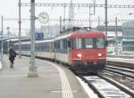 Eine RBe 540  Sandwich  Komposition am 30.12.2010 in Romanshorn.