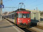 SBB - Nachschuss vom Triebwagen RBe 4/4 540 055-1 im Bahnhof Schaffhausen am 01.03.2012