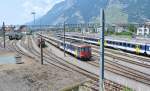 RBe 540 021-3 mit IC 10759/10792 abgestellt in Chur, 13.07.2013.