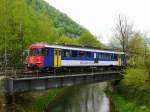 SBB - Ausrangierter Triebwagen RBe 4/4 540 006 abgestellt in Klus am 25.04.2015