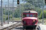 Der Rote Pfeil der OeBB verlässt den Bhf Koblenz in Richtung Heimat.