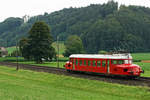 SBB Rote Pfeil von SBB HISTORIC auf Sonderfahrt.
RAe 2/4 1001 bei Riedtwil am 15. Juli 2020.
Foto: Walter Ruetsch