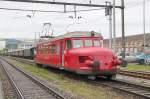 Arbon Classics 2012. Roter Pfeil der OeBB RBe 2/4 202(1938)bei der Einfahrt in Rorschach.Leider spielte Petrus nicht mit.05.05.12