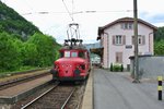 Kulturtag Thal 2016; Pendelfahrten mit dem roten Pfeil RBe 2/4 202 zwischen Balsthal und Oensingen: Klus, 22.05.2016.