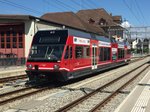 asm Seelansd - Triebwagen Be 2/6 509 im Geleise 2 im Bahnhof Täuffelen anlässlich einer Extrafahrt am 12.08.2016