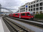 RhB - Triebzug ABe 4/16 3102 bei der einfahrt in den Bahnhof Chur am 25.11.2016
