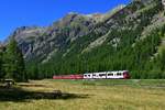 ABe 8/12 3512 mit einem IR am 03.09.2019 im Val Bever.