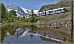 R4648 mit ABe 8/12 3512 beim Pozzo del Drago zwischen Alp Grüm und Ospizio Bernina.