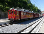 AB - Oldtimer BCe 4/4 30 mit Extrazug im Bahnhofsareal von Herisau am 12.06.2022